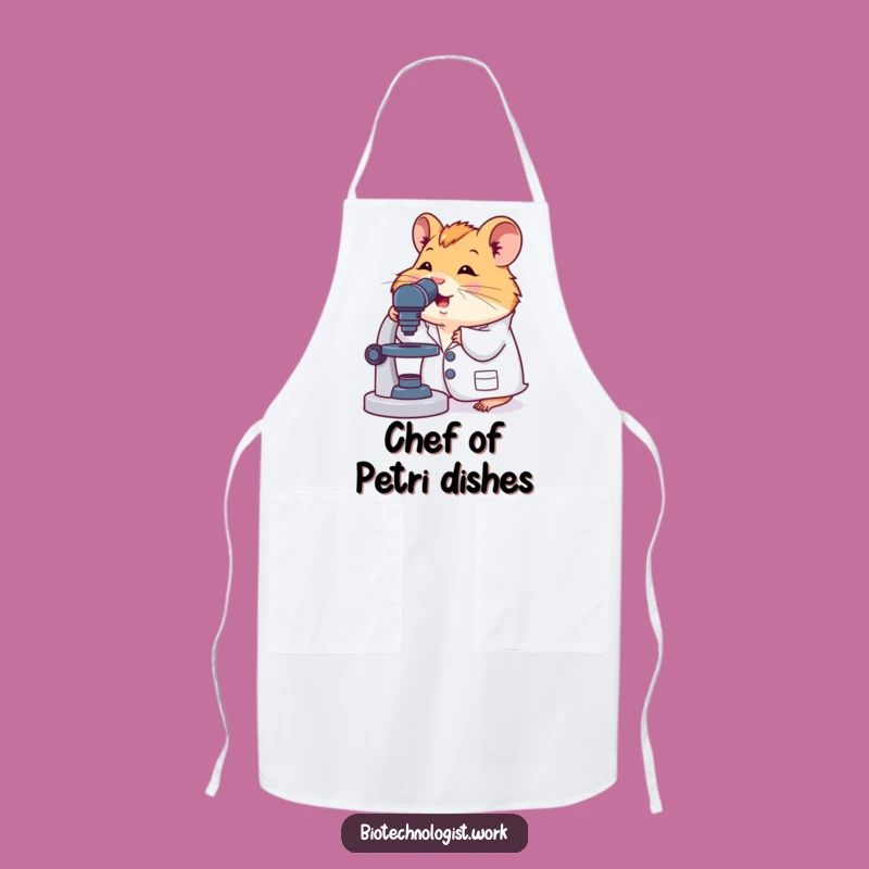 Funny Hamster Scientist Apron: Cook Up Fun in the Kitchen with Lab Coat Style
