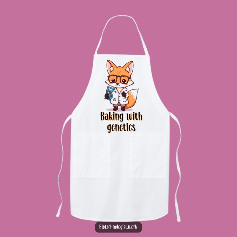 Funny Lab Fox Apron: Genetic Chef Wear, Humorous Gift