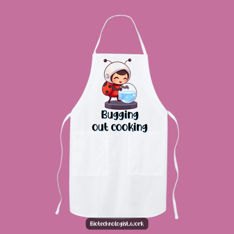Funny Ladybug Scientist Apron: Cook with Care and Scientific Flair