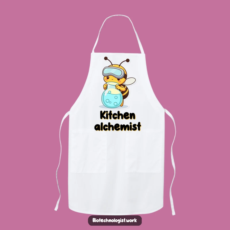 Funny Bee Scientist Apron: Get Busy in the Kitchen with Scientific Flair