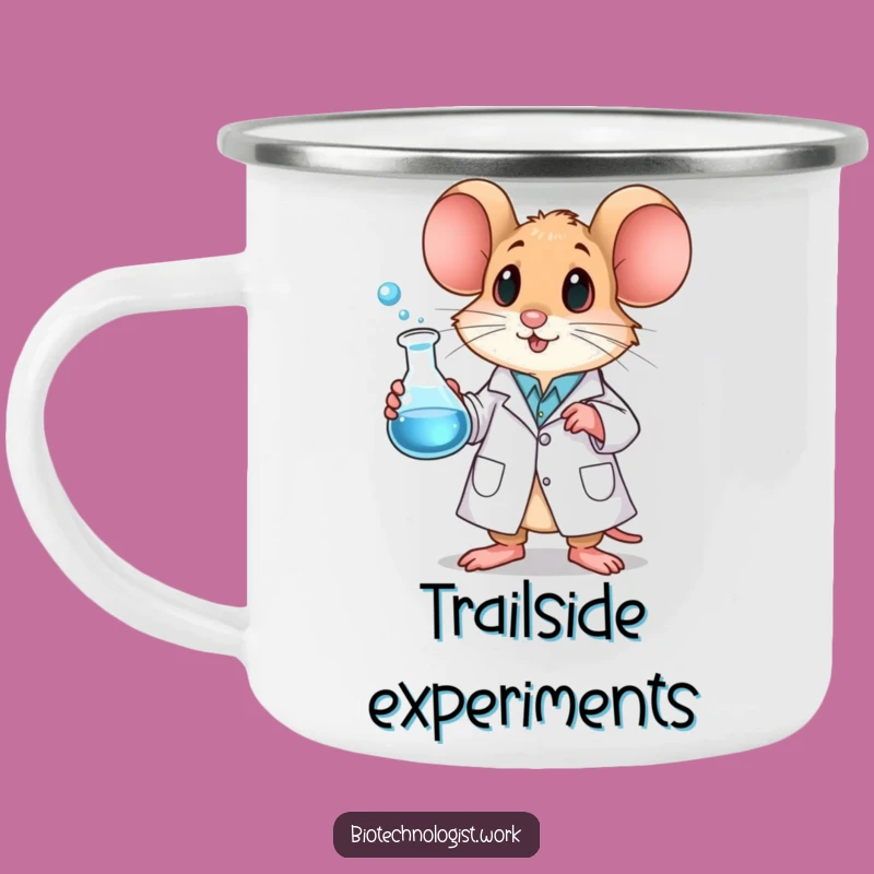 Funny Mouse Scientist Camping Mug: Hilarious Outdoor Gear for Curious Campers