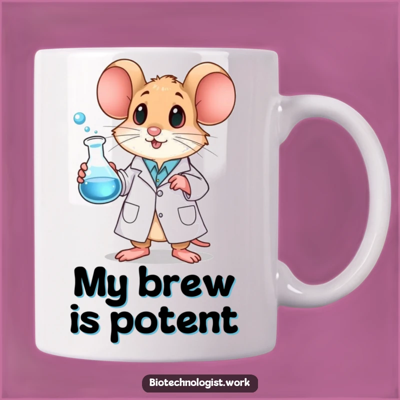 Funny Mouse Scientist Mug: Hilarious Lab Experiment Gift for Nerds