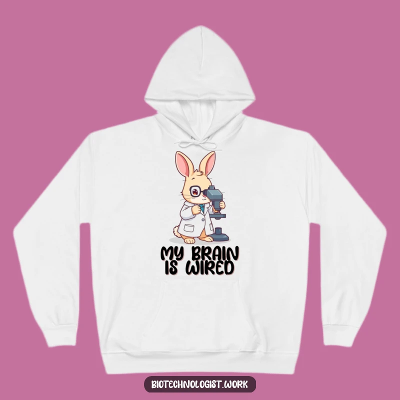 Funny Lab Rabbit Hoodie: Cozy Scientist Pullover, Perfect Humorous Gift