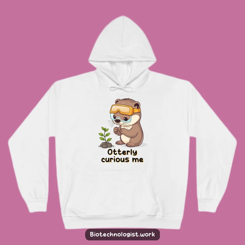 Funny Otter Gardener Hoodie: Cozy Safety Gear for Nature Enthusiasts