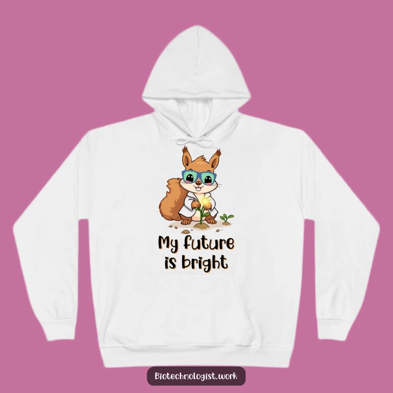 Funny Lab Squirrel Hoodie: Cozy Scientist Gear, Ideal Humorous Gift