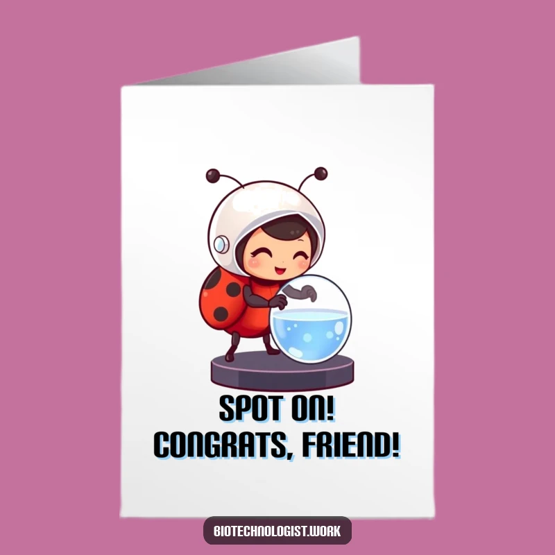 Free Printable Ladybug Congratulations Card: Funny Science, Downloadable Success!