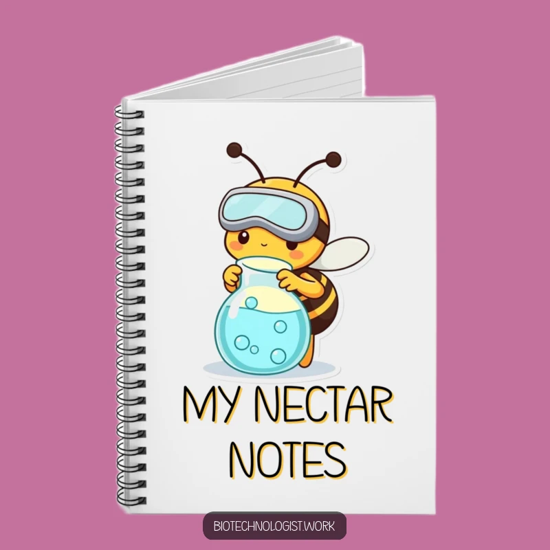 Funny Bee Scientist Notebook: Record Your Experiments with Busy Buzz