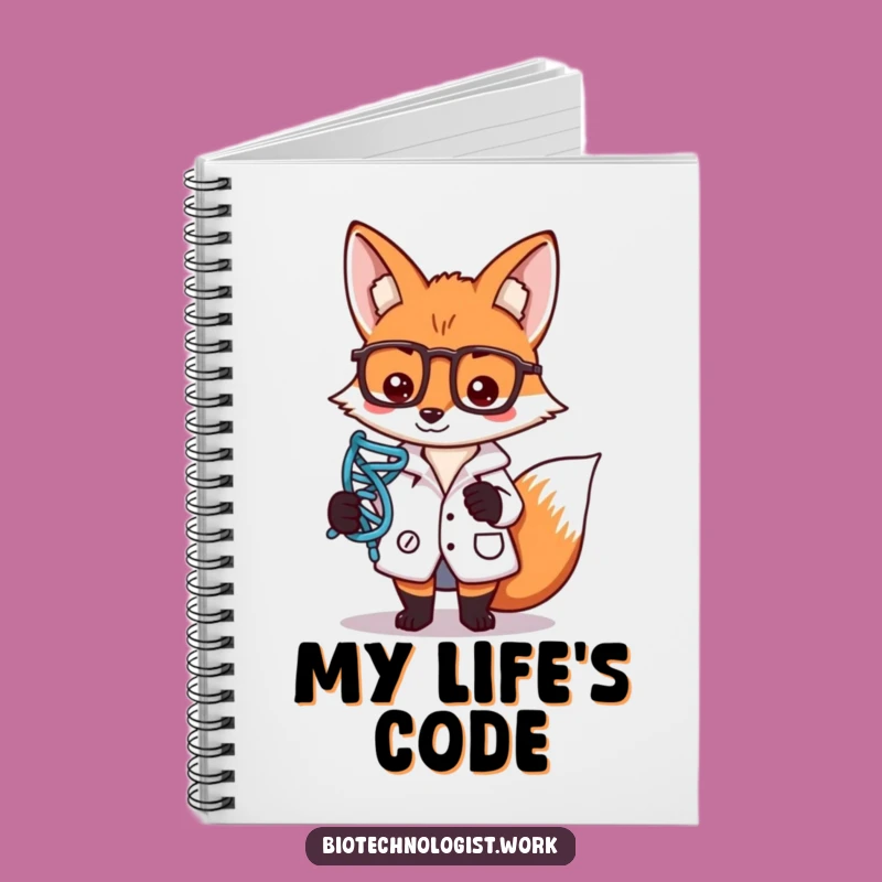 Funny Lab Fox Notebook: DNA Explorer Journal, Humorous Gift