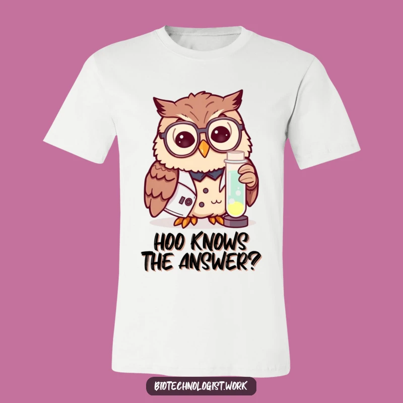 Funny Owl Scientist T-Shirt: Wise Critter for Lab Coats and Deep Thinkers